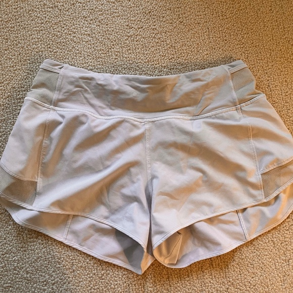 Lululemon White Running Shorts - Picture 1 of 2